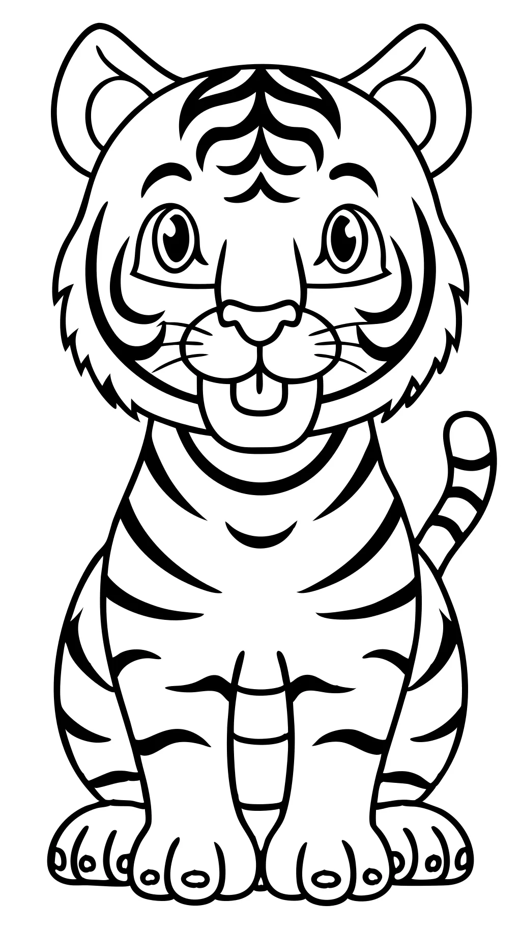 coloriage tigre gratuit imprimable